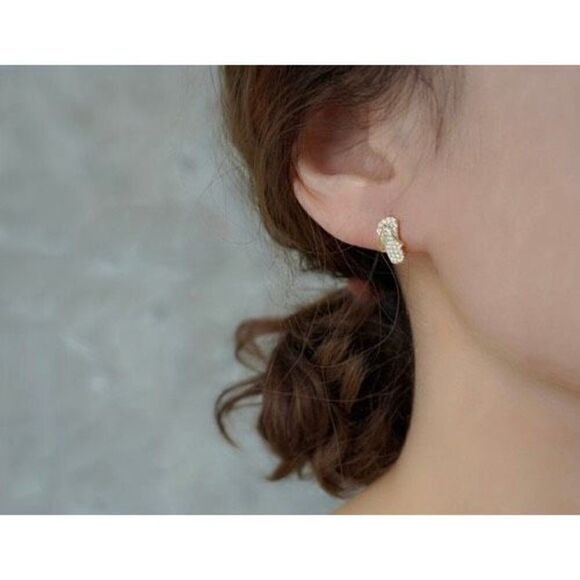 Luxury Zircon Gold plated Stud Earrings - Picture 4 of 8